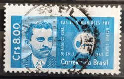 C 471 Selo Cinquentenario da Cura da Leishmaniose Gaspar Viana Ciencia Saude 1962 Circulado 4