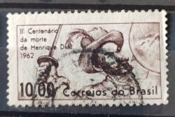 C 472 Selo Tricentenario Henrique Dias Militar 1962 Circulado 9