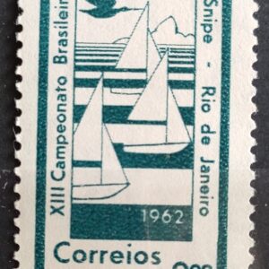 C 474 Selo Campeonato Brasileiro de Vela Classe Snipe Navio Barco 1962 1