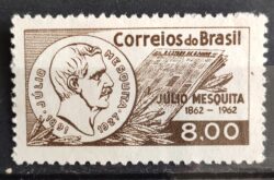 C 475 Selo Centenario Julio Mesquita Advogado Jornalista 1962 1