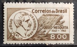 C 475 Selo Centenario Julio Mesquita Advogado Jornalista 1962 3