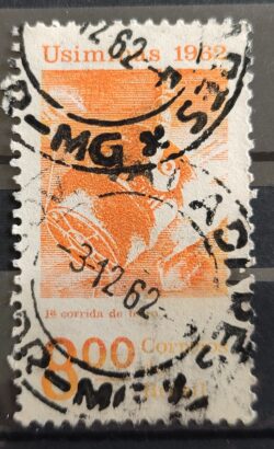 C 478 Selo Usiminas Corrida do Ferro Minerio Economia 1962 2