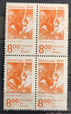 C 478 Selo Usiminas Corrida do Ferro Minerio Economia 1962 Quadra