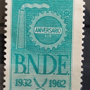 C 481 Selo Banco Nacional do Desenvolvimento BNDE Economia 1962 1