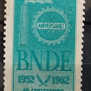 C 481 Selo Banco Nacional do Desenvolvimento BNDE Economia 1962 Circulado 1