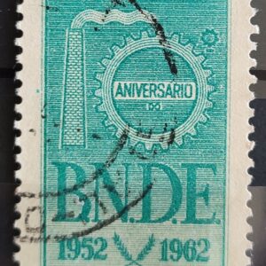 C 481 Selo Banco Nacional do Desenvolvimento BNDE Economia 1962 Circulado 5