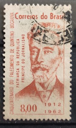 C 482 Selo Cinquentenario Quintino Bocaiuva Personalidade 1962 Circulado 1