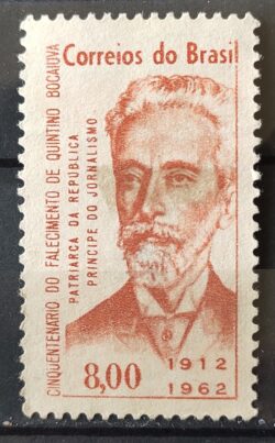 C 482 Selo Cinquentenario Quintino Bocaiuva Personalidade 1962 Circulado 10