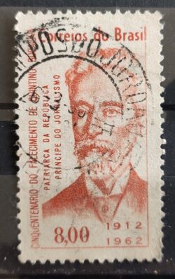 C 482 Selo Cinquentenario Quintino Bocaiuva Personalidade 1962 Circulado 2