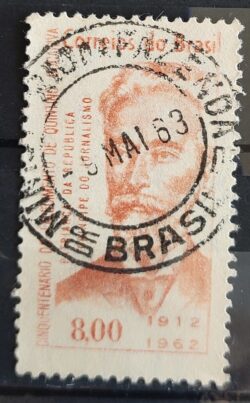 C 482 Selo Cinquentenario Quintino Bocaiuva Personalidade 1962 Circulado 3