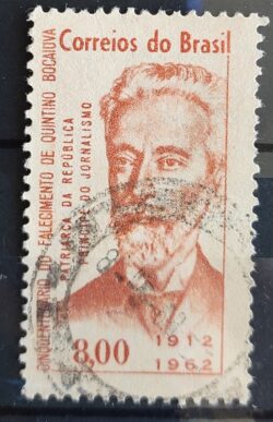 C 482 Selo Cinquentenario Quintino Bocaiuva Personalidade 1962 Circulado 5
