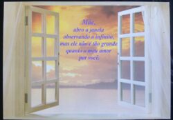 Cartao Postal Pre Pago Mae Janela para o Infinito