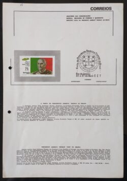 Edital 1972 18 Visita Presidente Portugal Americo Thomaz Sem Selo