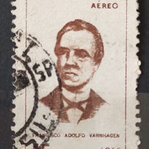 A 105 Selo Aereo 150 Anos Francisco Varnhagen Visconde de Porto Seguro 1966 Circulado 1