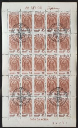 A 108 Selo Aereo Concilio Ecumenico Vaticano Religiao 1966 Folha CBC Rio de Janeiro