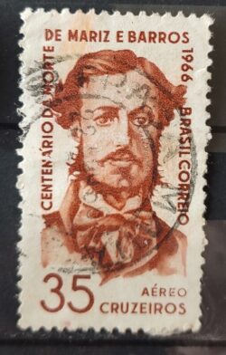 A 109 Selo Aereo Mariz e Barros 1966 Circulado 4