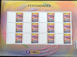 C 2540 Selo Personalizado Festividades 2003 Folha Vinheta Branca