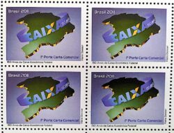 C 3078 Selo Banco Caixa Economica Federal Mapa Economia 2011 Quadra