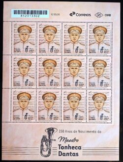 C 3987 Selo Maestro Tonheca Dantas Musica Bombardino 2021 Folha