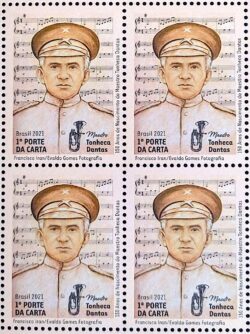 C 3987 Selo Maestro Tonheca Dantas Musica Bombardino 2021 Quadra