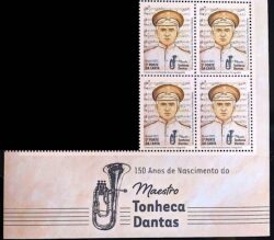 C 3987 Selo Maestro Tonheca Dantas Musica Bombardino 2021 Quadra Vinheta