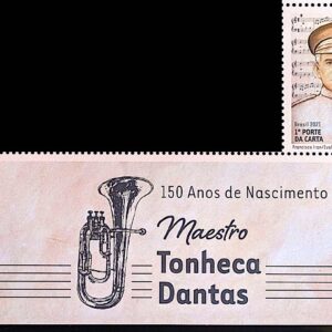 C 3987 Selo Maestro Tonheca Dantas Musica Bombardino 2021 Com Vinheta