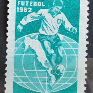 C 483 Selo Campeonato Mundial de Futebol Chile Mapa 1963 1