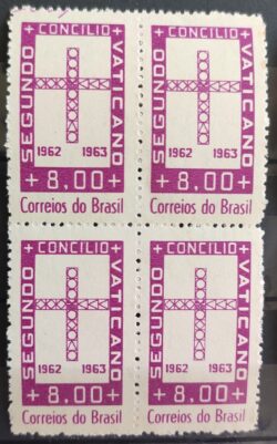 C 486 Selo Concilio Ecumenico Vaticano Religiao 1963 Quadra 1