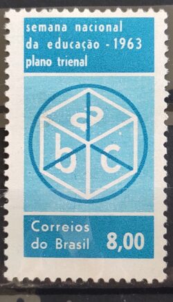 C 487 Selo Semana Nacional de Educacao 1963 2