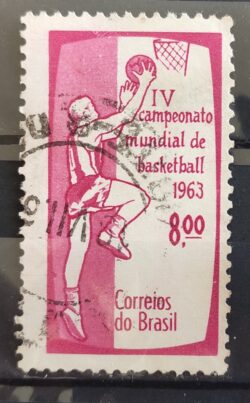 C 488 Selo Campeonato Mundial de Basquete 1963 Circulado 1