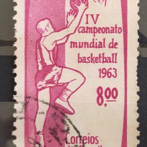 C 488 Selo Campeonato Mundial de Basquete 1963 Circulado 2