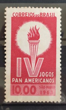 C 489 Selo Jogos Panamericanos Sao Paulo Fogo 1963 1