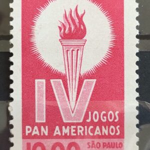 C 489 Selo Jogos Panamericanos Sao Paulo Fogo 1963 2
