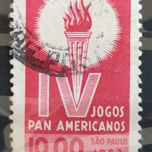 C 489 Selo Jogos Panamericanos Sao Paulo Fogo 1963 Circulado 1
