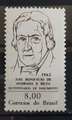 C 491 Selo Jose Bonifacio Personalidade Historia 1963 1