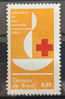C 493 Selo Centenario da Cruz Vermelha Saude 1963 2