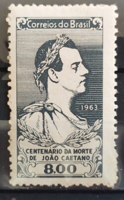 C 494 Selo Centenario da Morte Ator Joao Caetano dos Santos Teatro 1963 1