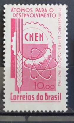 C 495 Selo Atomos para o Desenvolvimento CNEM 1963 1