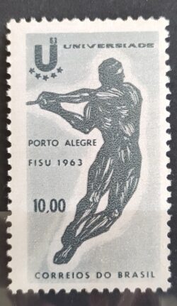 C 496 Selo Jogos Universitarios Educacao Esporte 1963 1