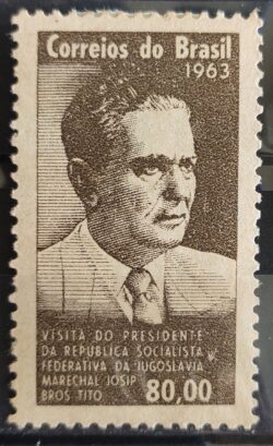 C 497 Selo Presidente da Iugoslavia Tito Personalidade 1963 1