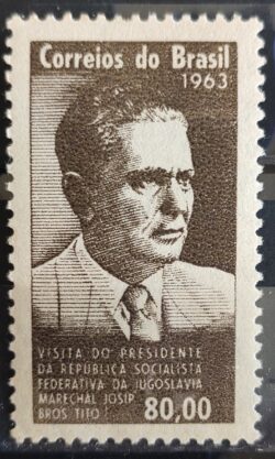 C 497 Selo Presidente da Iugoslavia Tito Personalidade 1963 2