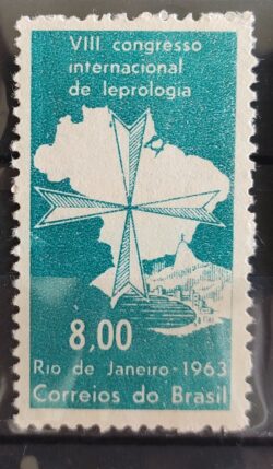C 498 Selo Congresso Internacional de Hanseniase Mapa Saude 1963 2