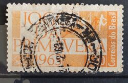 C 500 Selo Jogos da Primavera Arco e Flecha 1963 Circulado 1