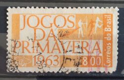 C 500 Selo Jogos da Primavera Arco e Flecha 1963 Circulado 2