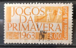 C 500 Selo Jogos da Primavera Arco e Flecha 1963 Circulado 4