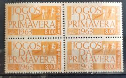 C 500 Selo Jogos da Primavera Arco e Flecha 1963 Quadra