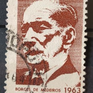 C 502 Selo Borges de Medeiros Politico Rio Grande do Sul 1963 Circulado 6