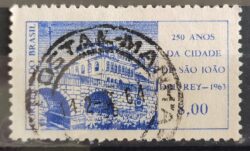 C 503 Selo Aniversario de Sao Joao del Rei Ponte Arquitetura 1963 Circulado 1