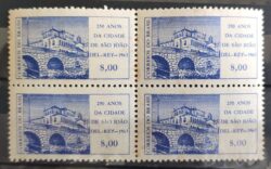 C 503 Selo Aniversario de Sao Joao del Rei Ponte Arquitetura 1963 Quadra 1