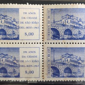 C 503 Selo Aniversario de Sao Joao del Rei Ponte Arquitetura 1963 Quadra 1